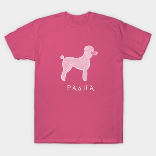 Pasha the Poodle - hot pink T-Shirt